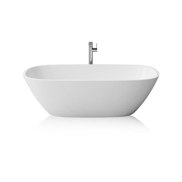 Bañera exenta Salma ovalada solid surface 160x75 cm de Bruntec