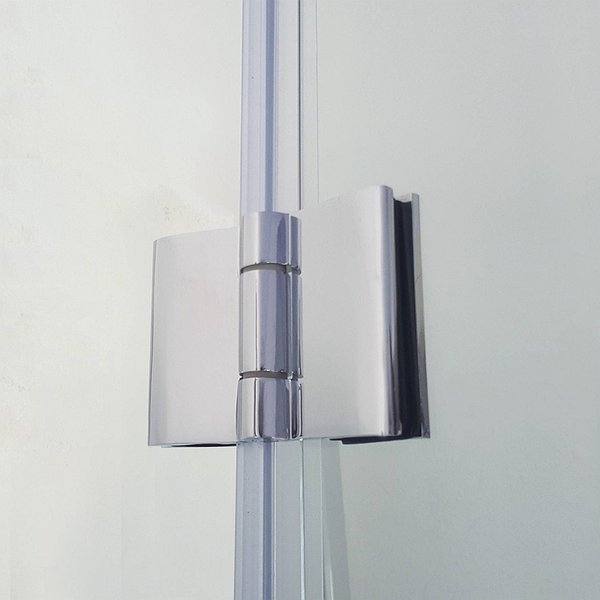 Bisagras de la mampara de ducha plegable Glass de GME (Combi 1) 2 plegables con cierre imán a pared