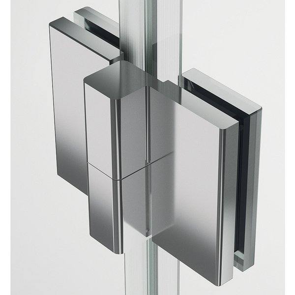Sistema de bisagra elevable vidrio a vidrio de apertura exterior 90º