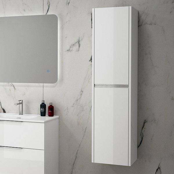 Columna de baño Joker 140x35x32cm de Coycama blanco brillo