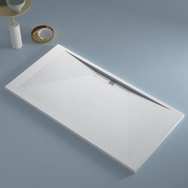 Plato de ducha a medida resina TEXTURA PIZARRA Design Tiden de Bruntec