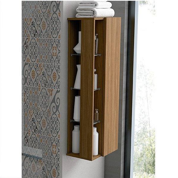 Columna de baño suspendida Stack roble 