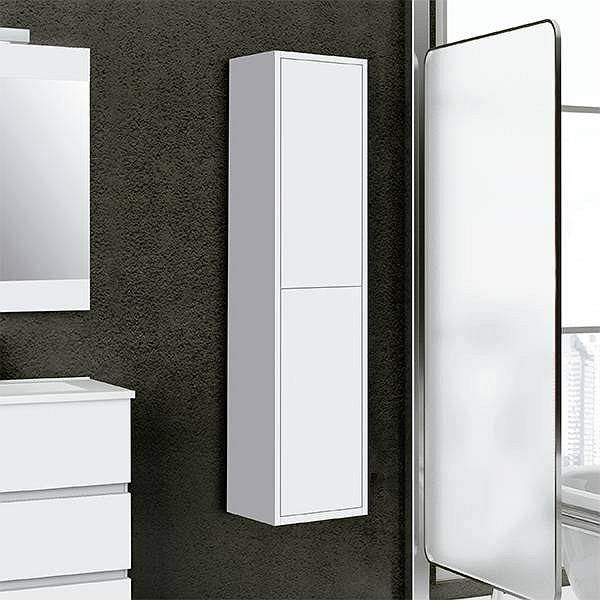 Columna de baño suspendida Milan de Inve 140x35x25cm blanca