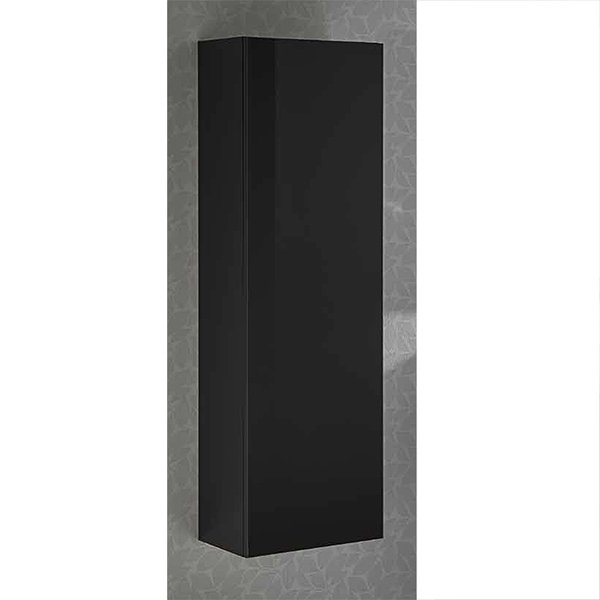 Columna de baño suspendida Glass Line de Sanchis 120x35x27cm negro