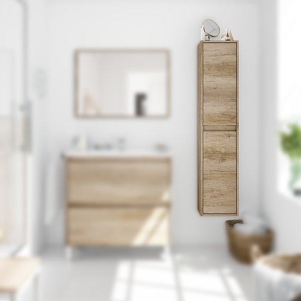 Ambiente columna de baño 2 puertas suspendida Dakota Nordik