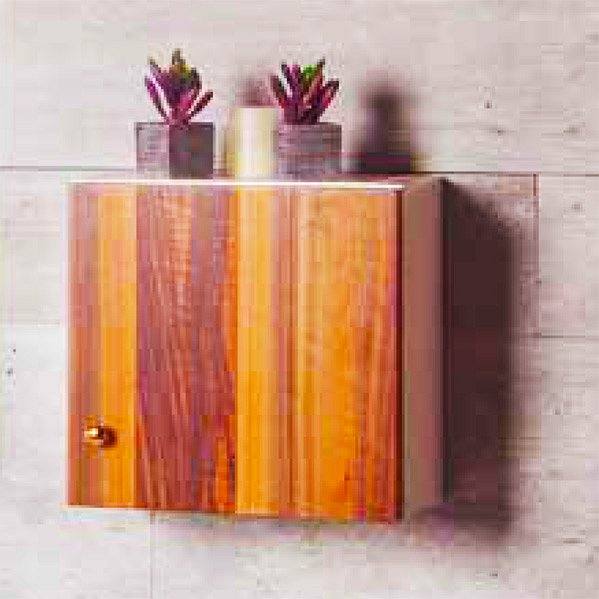 Columna Vintage de 30x30x17cm de Decorabaño-VE blanco-nogal