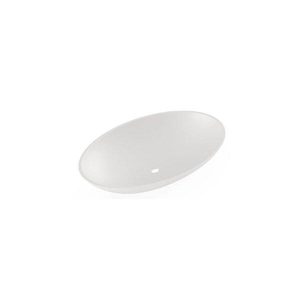 Lavabo Cosmos sobre encimera mineral mármo blanco mate 59 x 42 x 12 cm Campoaras