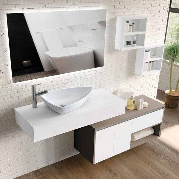 Lavabo sobre encimera cerámica Olas de Inve