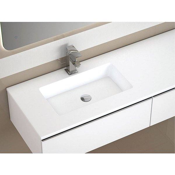 Lavabo encastrado seno desplazado Ambar de Coycama 