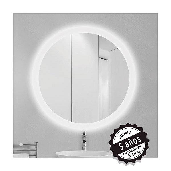 Espejo redondo para baño Roll anti vaho ø75cm de Bruntec