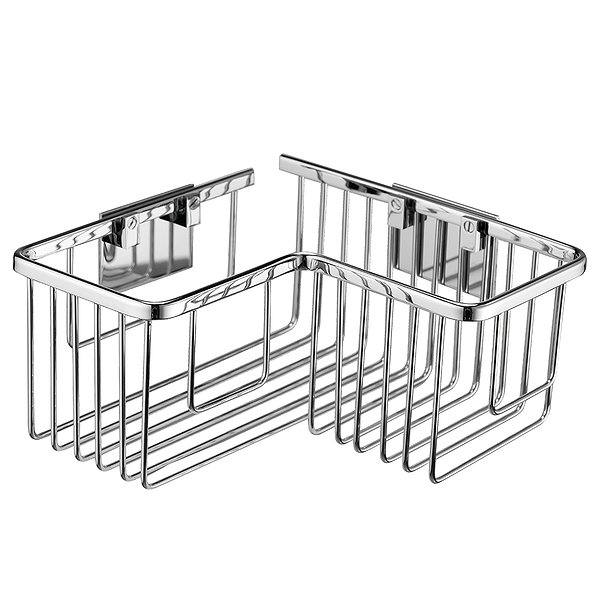 Estante para ducha cromo 24x24x12cm Leo de Mediterránea del baño