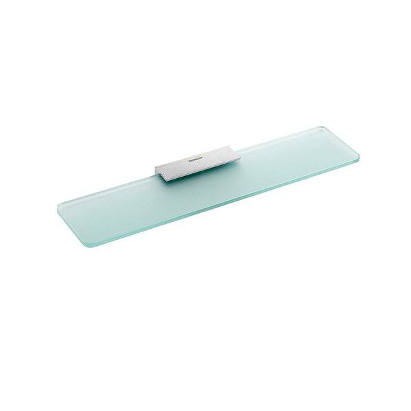 Repisa para baño de vidrio Project 40x10x2 cm cromo Cosmic