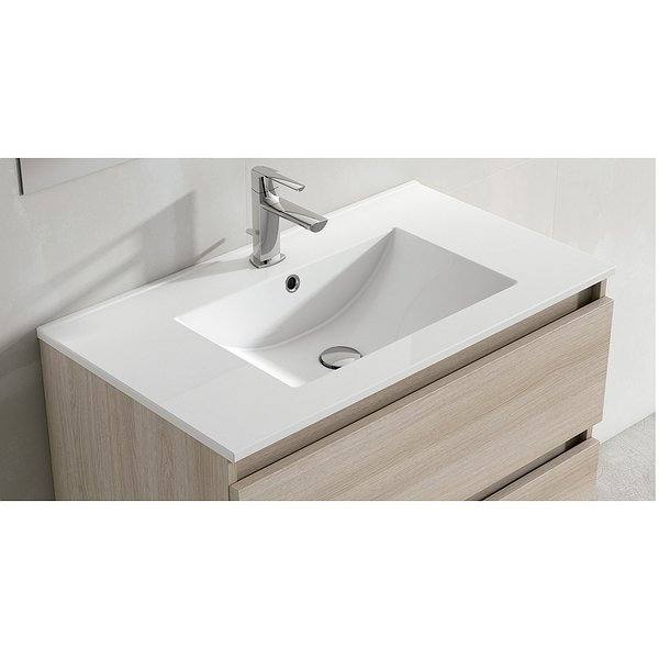 Lavabo encastrado cerámica Flat