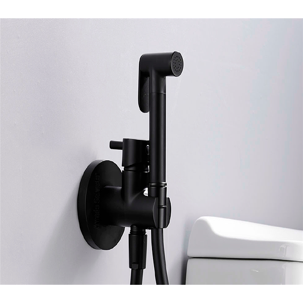 Conjunto de bidé monomando NEGRO empotrado Munich de Imex