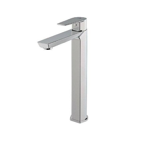 Grifo monomando alto de lavabo Aroha de Galindo cromo