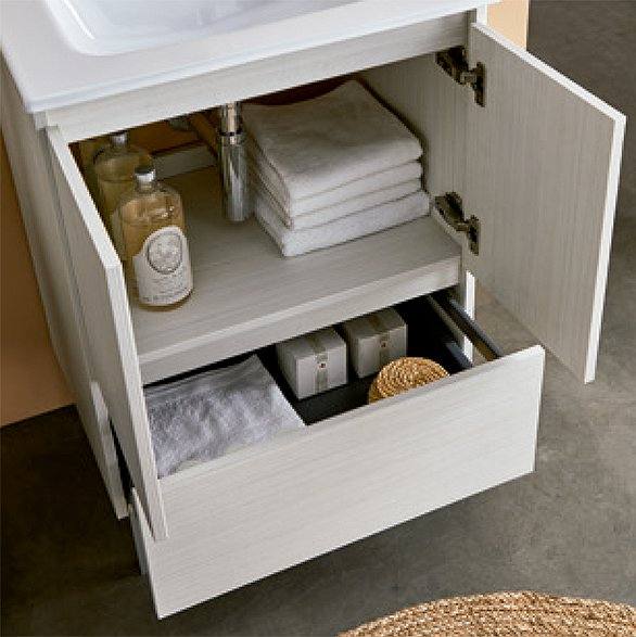 Detalles del interior del mueble