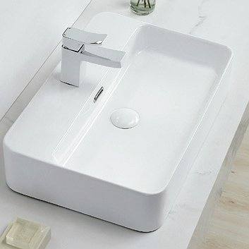 Lavabo Amatista cerámica blanco