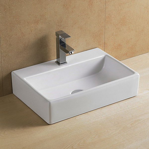 Lavabo sobre encimera cerámica  51x36x12cm de Gme