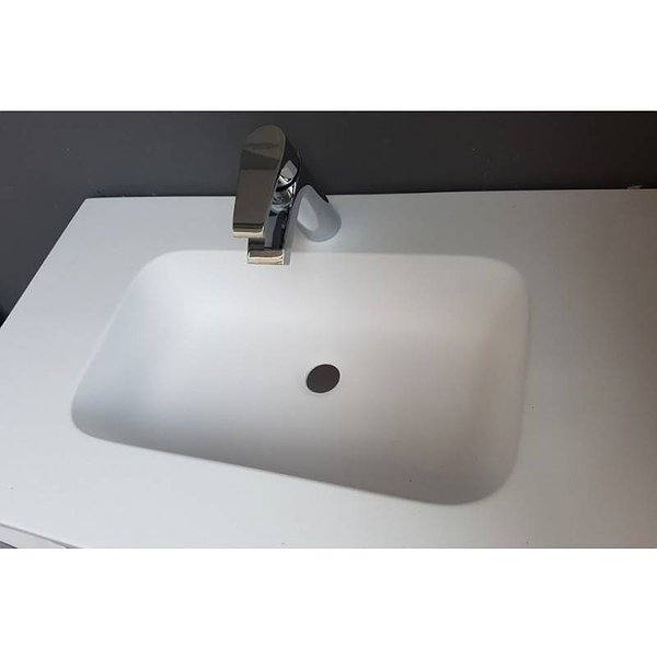 Forma Seno lavabo suspendido Solid Surface blanco Illice