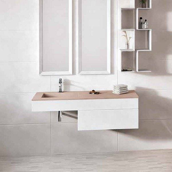 Lavabo encastrado con seno Liso Nudespol
