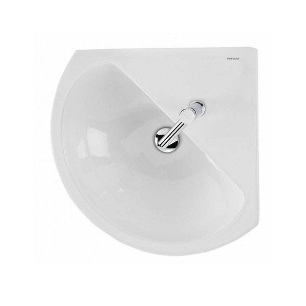 Lavabo suspendido angular de cerámica 50x50x19cm Easy de Unisan