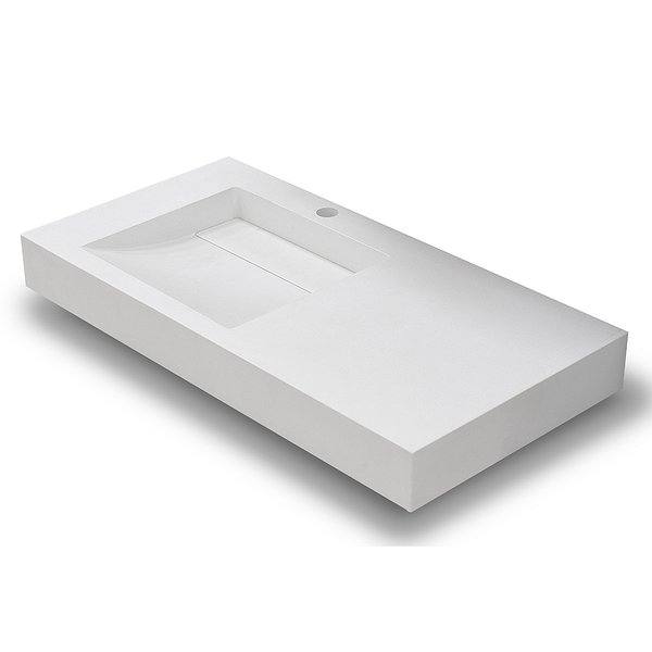 Lavabo suspendido 90x46x10 MARMOL PIEDRA NATURAL Cuña encimera