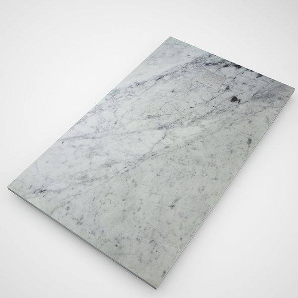 Plato de ducha PIEDRA NATURAL Mármol Carrara a medida varios modelos