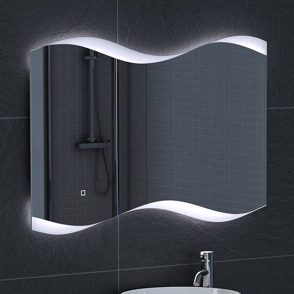 Espejo Módena con luz Led sensor táctil y sistema antivaho de Coycama
