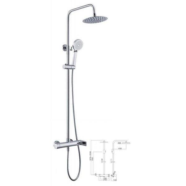 Conjunto de ducha monomando Nassau de Imex