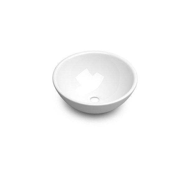 Lavabo Otto 40 cm Ø 16cm Alto sobre encimera cerámica de Coycama