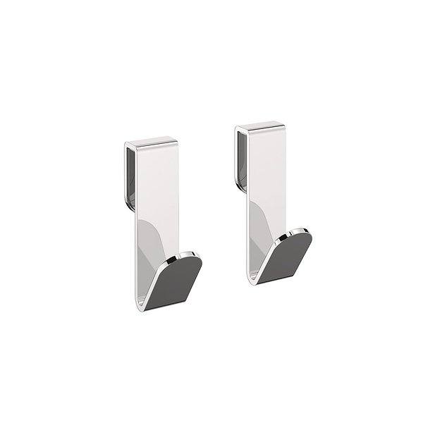 Percha de baño x2 Architect S+ cromo de 2.5x4.7x8.6 cm de Cosmic