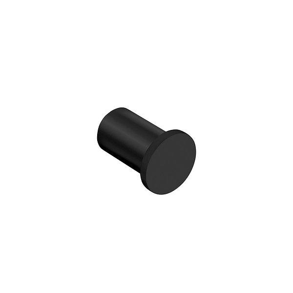 Percha de baño Logic negro mate de 3x4x3 cm de Cosmic