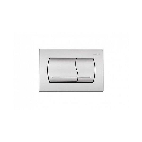 Placa Easy de Unisan  para cisterna de empotrar  color Cromo