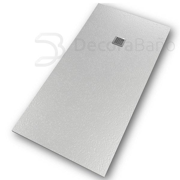 Plato de ducha textura pizarra antideslizante color gris claro