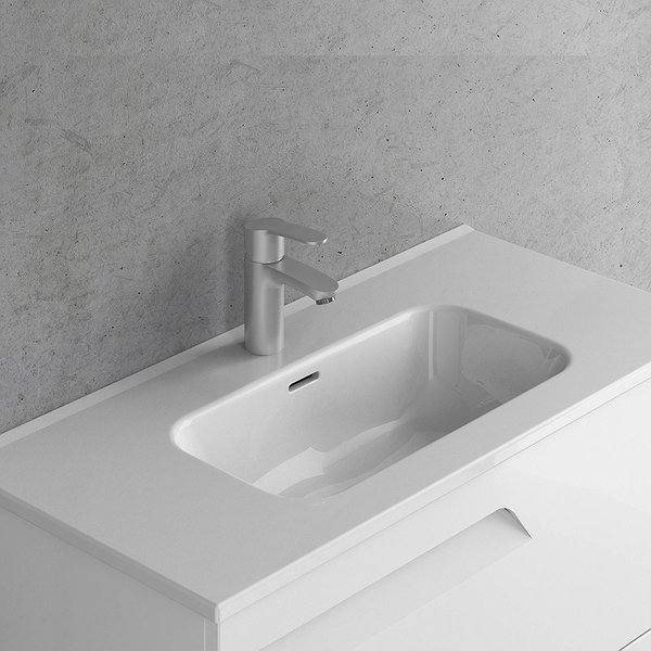 Lavabo Spirit encastrado fondo reducido cerámica de Royo 