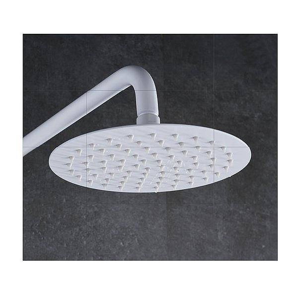 Rociador conjunto de ducha termostática barra extensible blanco mate Londres de Imex
