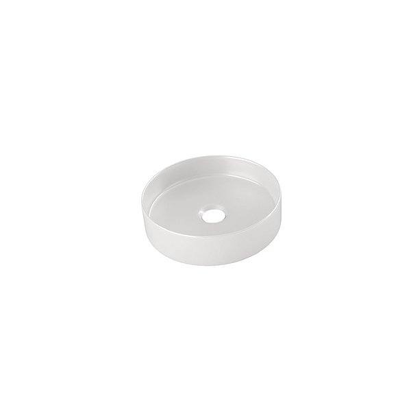 Lavabo Round sobre encimera cerámica blanco brillo 36 Ø x 12 cm  Campoaras