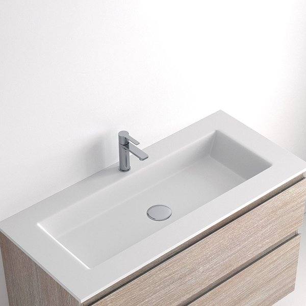 Lavabo Ávrian S8 encastrado de Solid surface Avila dos