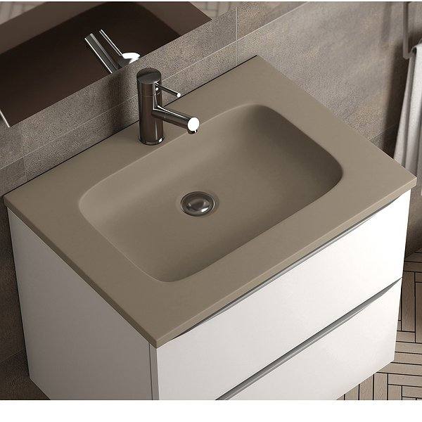 Lavabo encastrado acrílico Masai de Coycama tierra