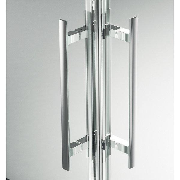 Diseño exclusivo de tirador asa doble de 255 mm, acabado cromo