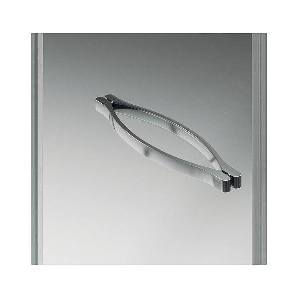 Diseño exclusivo de tirador asa doble de 216 mm, acabado cromo