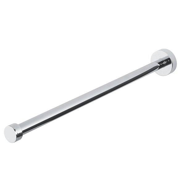 Toallero de baño barra perpendicular cromo adhesiva 38x5,5cm Kappa de Mediterránea del baño