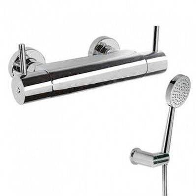 Grifo de ducha termostática Loft de Tres 27.0 cm cromo adaptada