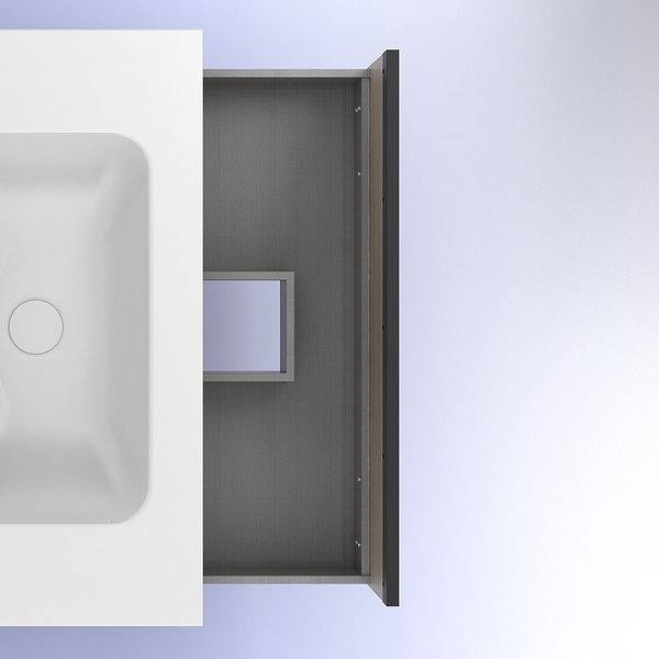 Lavabo cerámica blanco y cajón superior