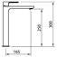 Grifo alto de lavabo Saona Slim