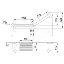 Asidero angular jabonera classic NOFER