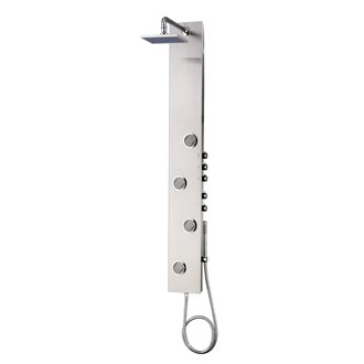 Columna de ducha termost&aacute;tica Suderland Inox de GME