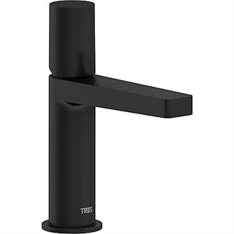 Grifo monomando de lavabo negro PROJECT-TRES