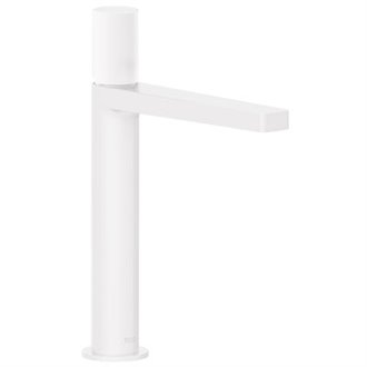 Grifo monomando mediano blanco de lavabo PROJECT-TRES