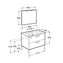 Pack mueble 60cm blanco The Gap Roca